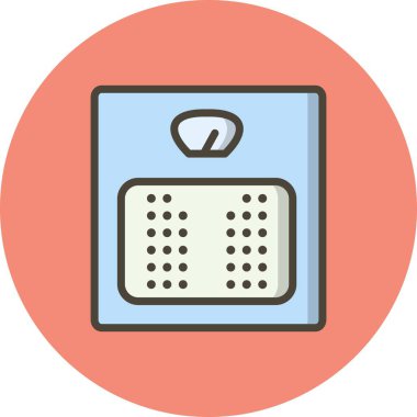 Vektör ağırlık makine simgesi