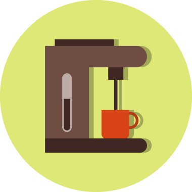 Vektör kahve makinesi simgesi