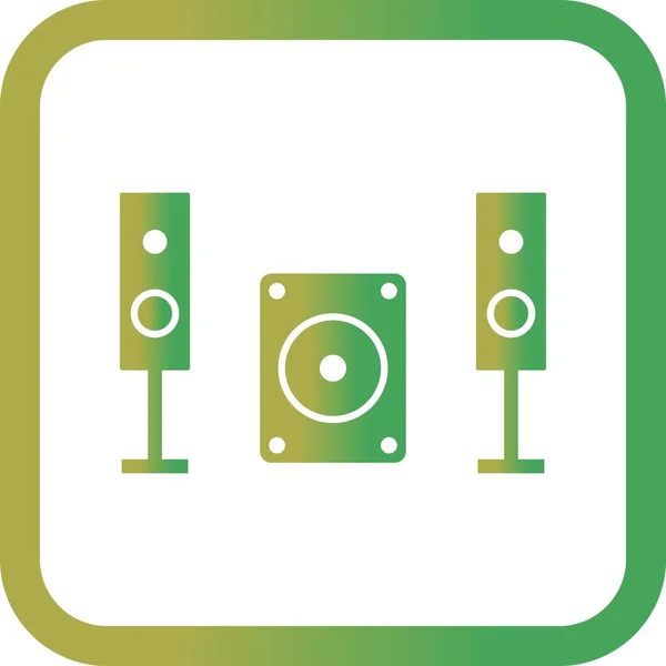Vector Music System Icon — Stock Vector