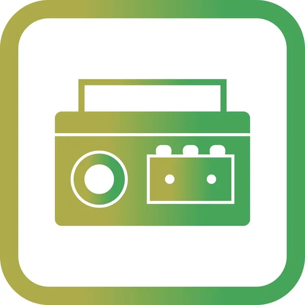 Vector cassette jugador icono — Archivo Imágenes Vectoriales