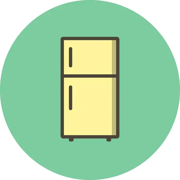 Vektor hűtőszekrény ikon — Stock Vector