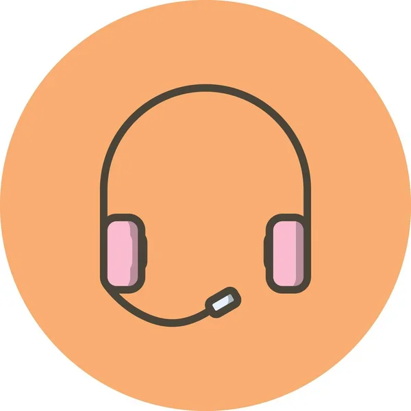 ベクトルの耳の電話アイコン — ストックベクタ