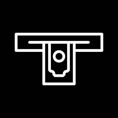 Nakit para çekme simge vektör  