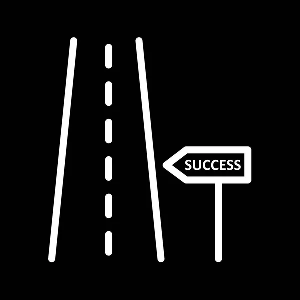 Vector Road to success Icon — Stock Vector