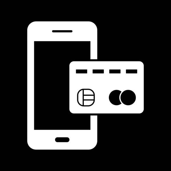 Vector pictogram Mobiel bankieren — Stockvector