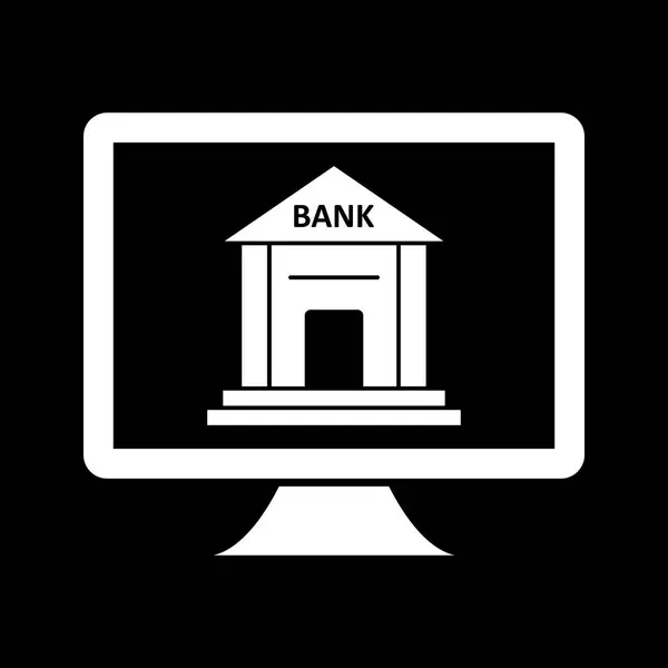 Vector Internet Banking ícone — Vetor de Stock