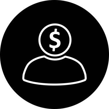 Vektör bankacı simgesi  