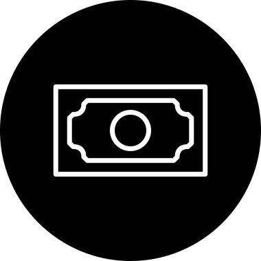 Vektör banknot simgesi   