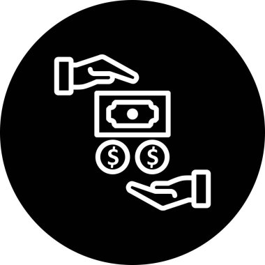 Vektör maaş simgesi    