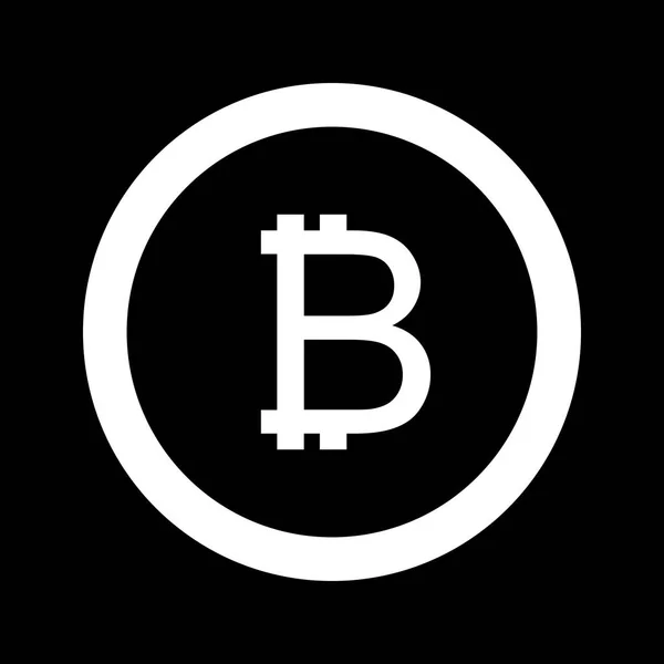 Bitcoin εικονίδιο του φορέα — Stock vektor