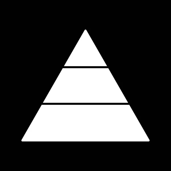 Vector piramide pictogram — Stockvector