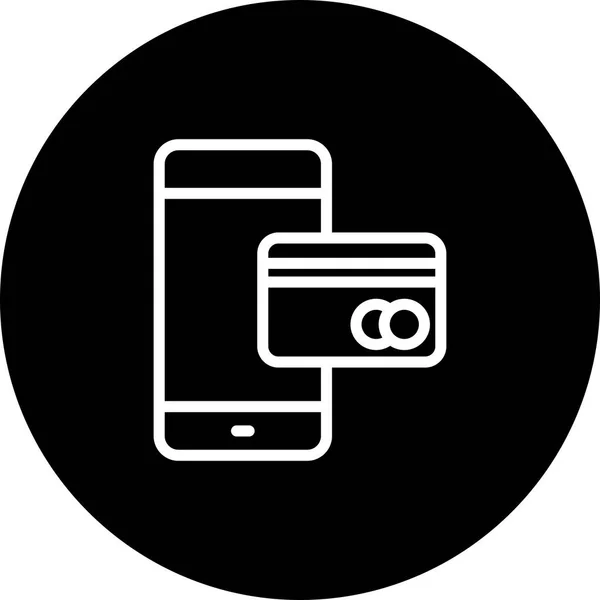 Vektor Mobile Banking Ikone — Stockvektor