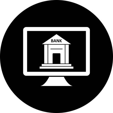Vektör Internet bankacılık simgesi  