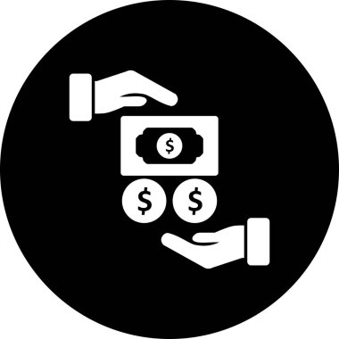 Vektör maaş simgesi    