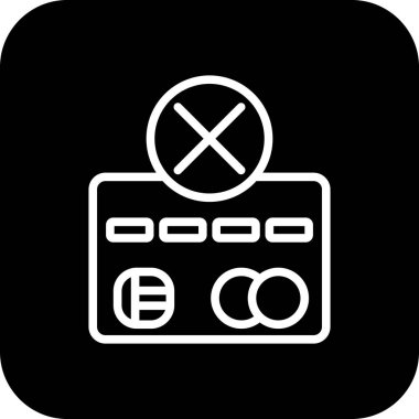 Vektör ödeme hata simgesi    