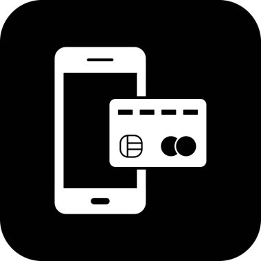 Vektör Mobil bankacılık simgesi    