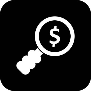 Vektör para arama simgesi   