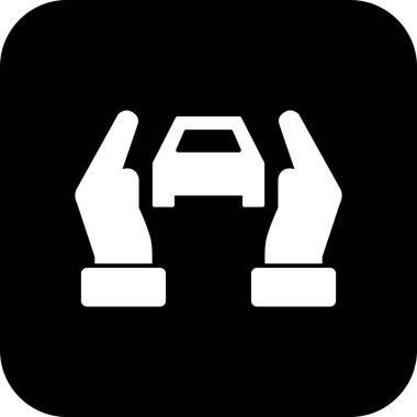 Vektör araba sigorta simgesi  