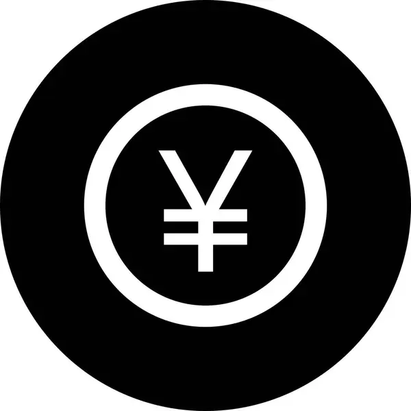 Vektor yen icon — Stock vektor