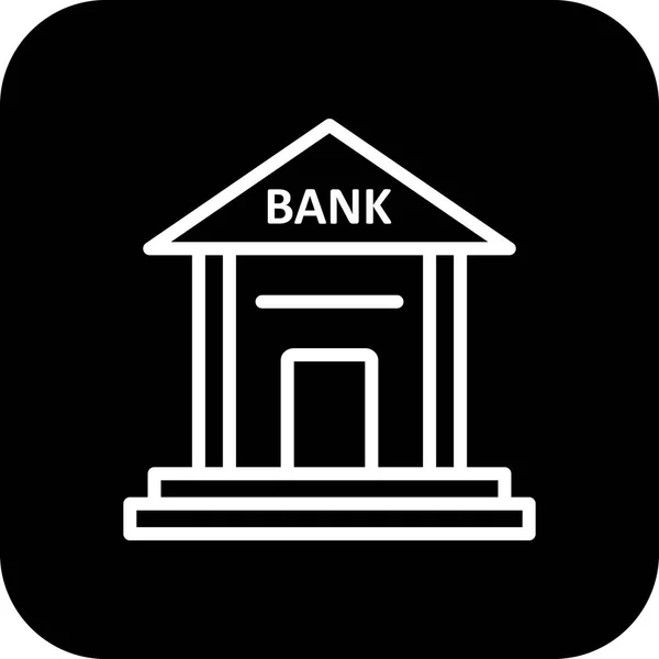 Vector Bank Icon — Stock Vector