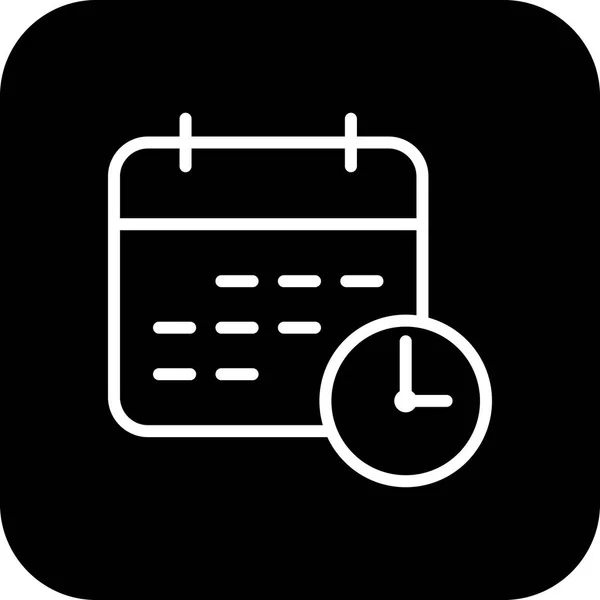 Vector Business Deadline pictogram — Stockvector