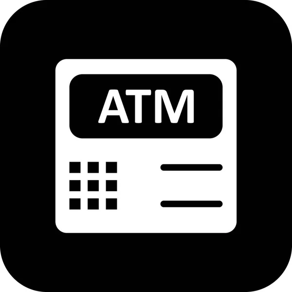 Icona macchina ATM vettoriale — Vettoriale Stock
