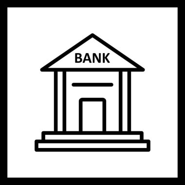 vektör banka simgesi      