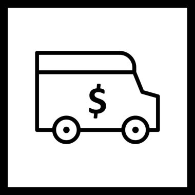 Vektör güvenlik Van simgesi   