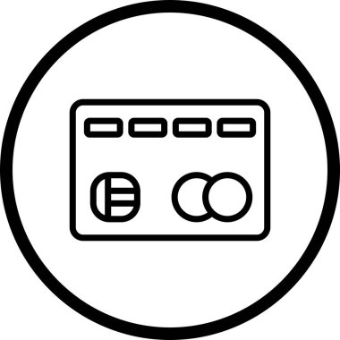 vektör kredi kartı simgesi   