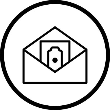 Vektör gönderme para simgesi   