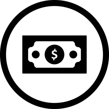 Vektör banknot simgesi   