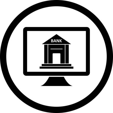 Vektör Internet bankacılık simgesi  