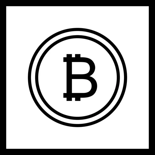 Vektor-Bitcoin-Symbol — Stockvektor