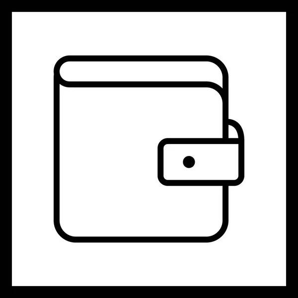 Vektorové peněženka ikona — Stockový vektor