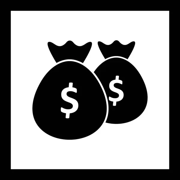 Icône Sacs à argent vectoriel — Image vectorielle
