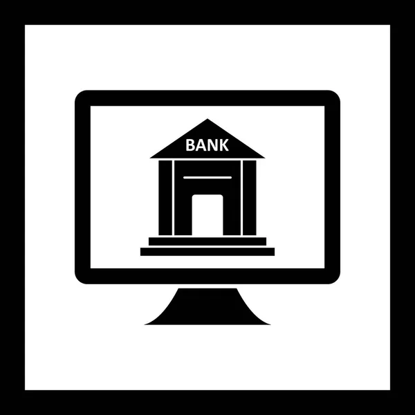 Векторная икона интернет-банкинга — стоковый вектор