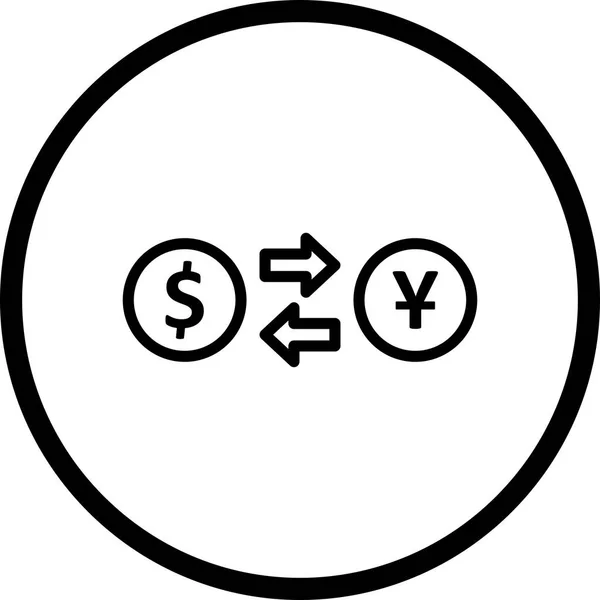 Vector Exchange rate Icon — Stock Vector