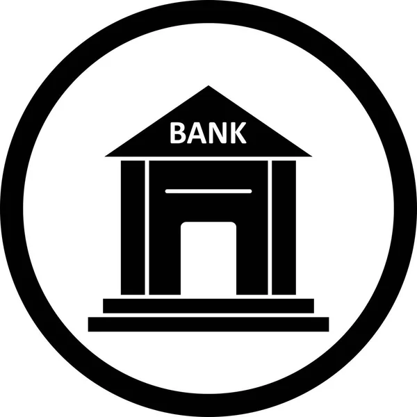 Vektör banka simgesi — Stok Vektör