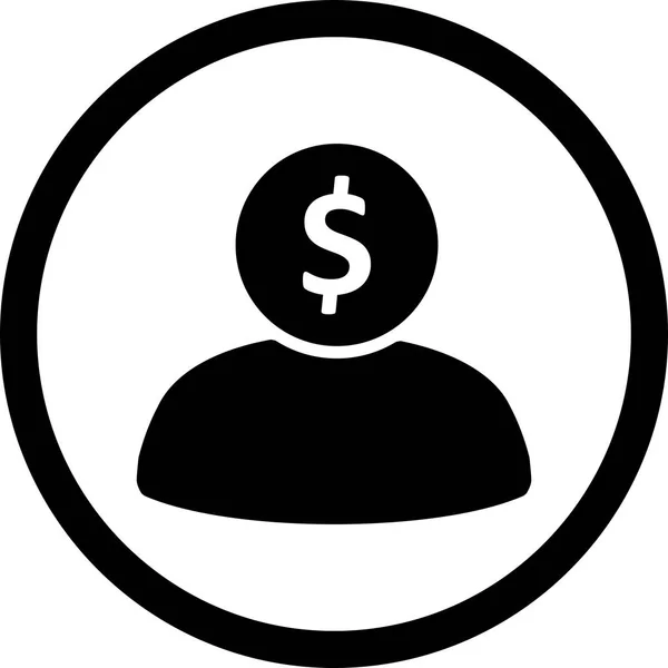 Vektor bankir Icon — Stock vektor