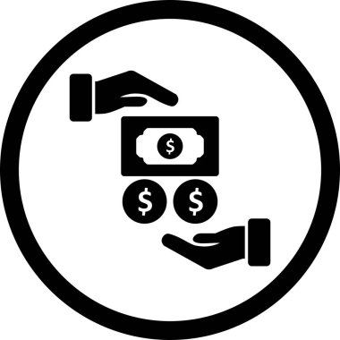 Vektör maaş simgesi    