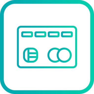 vektör kredi kartı simgesi   