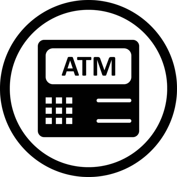 Значок векторного банкомата — стоковый вектор