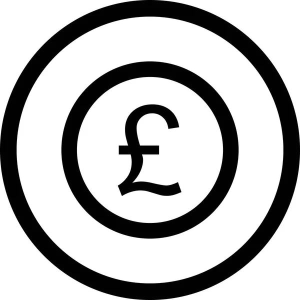 Vektor-Pfund-Symbol — Stockvektor