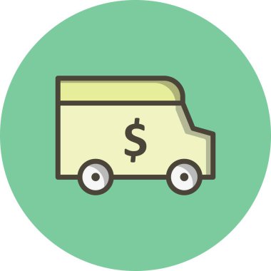 Vektör güvenlik Van simgesi   