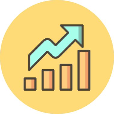 Vektör büyüme simgesi     