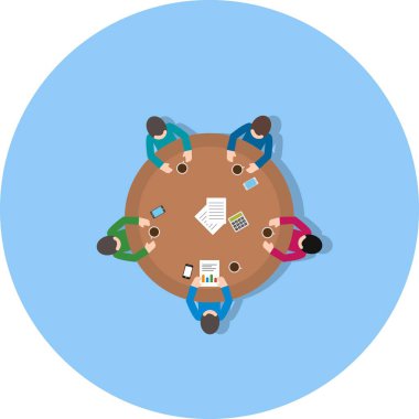 Vektör toplantı simgesi    