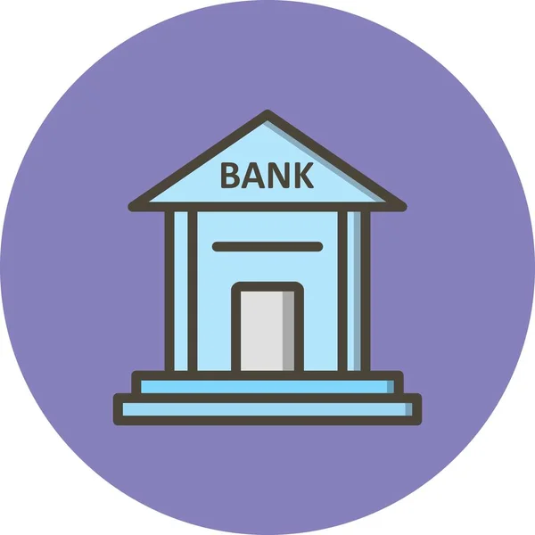 Ícone do banco vetorial — Vetor de Stock