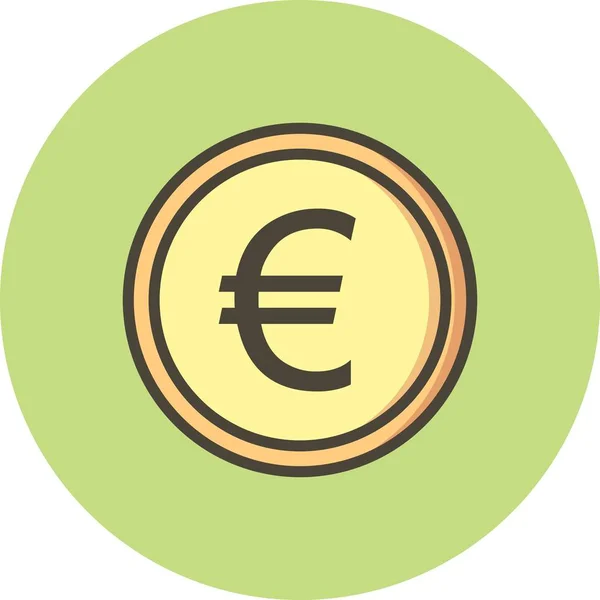 Vector euro icono — Vector de stock