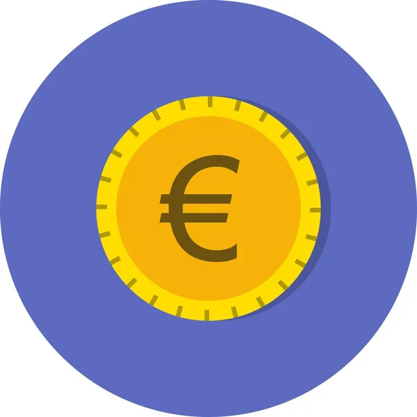 Icône vectorielle euro — Image vectorielle