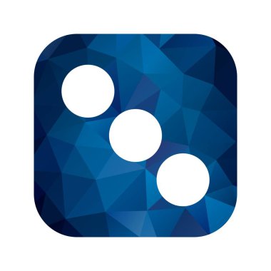 Vektör zar üç simge